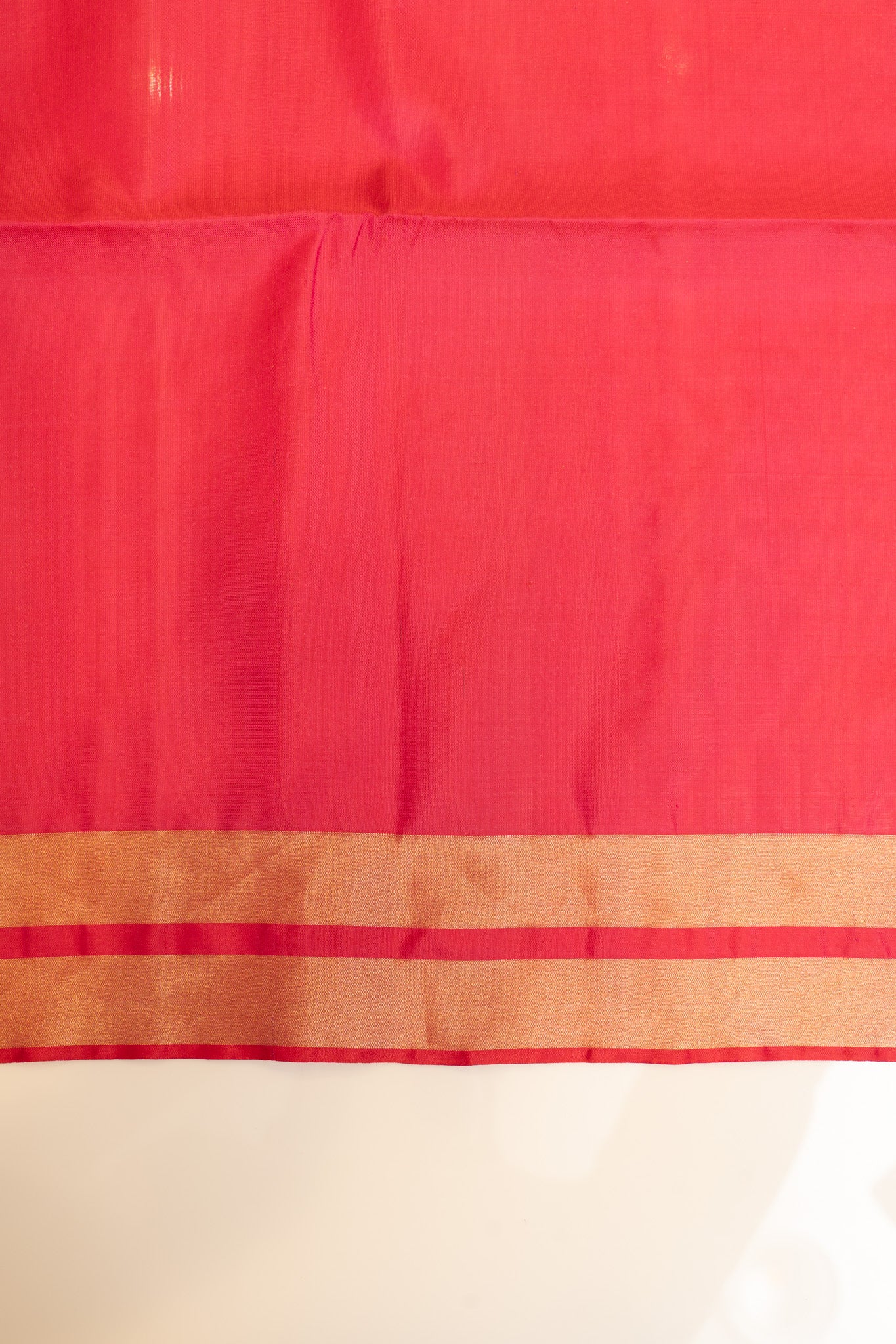 Emerald green and magenta pure soft silk saree