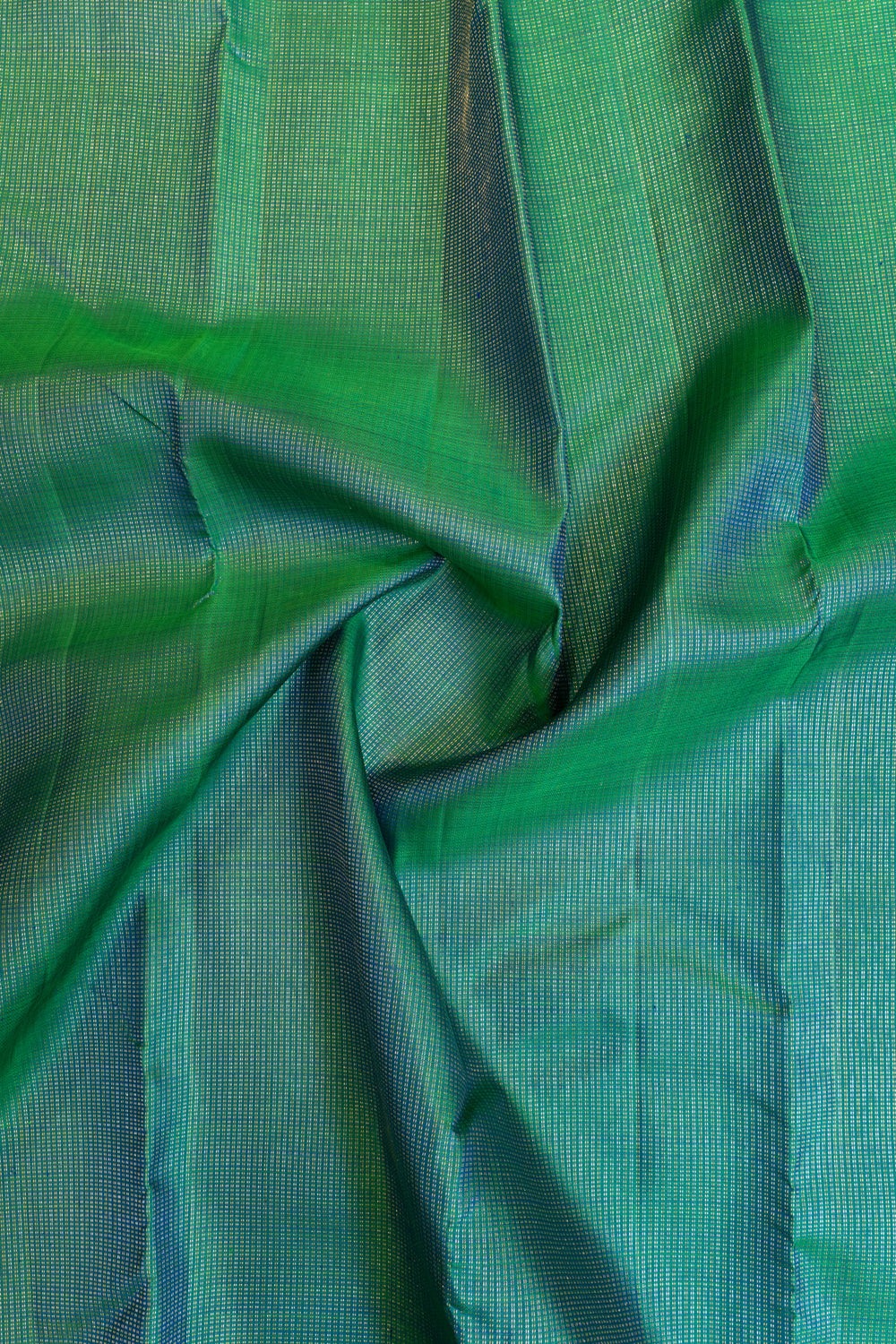 Peacock blue Muthu zari pure Kanchipuram silk saree