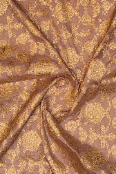 Mauve Pink Pure Banaras Silk Saree