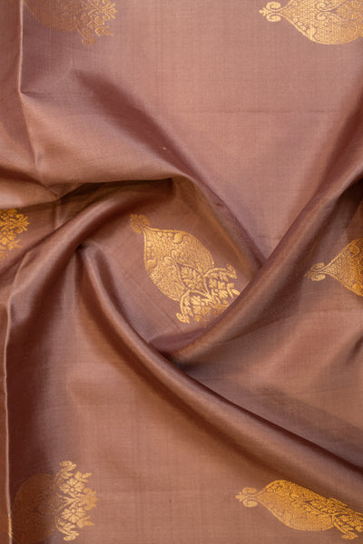 Mauve purple pure soft silk saree