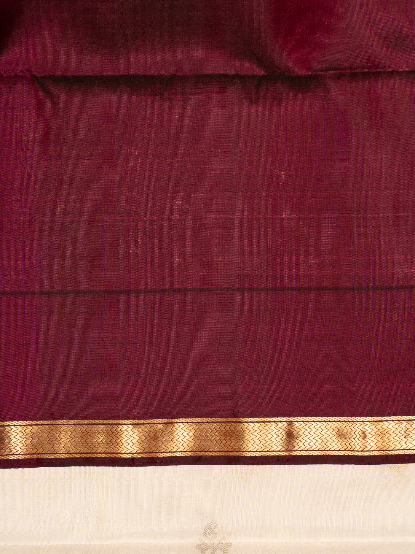 White Butties and Jamun Soft Silk Saree| Clio Silks