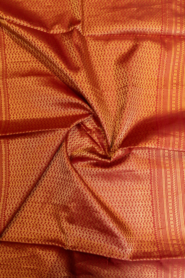 Mustard and maroon pure soft silk saree