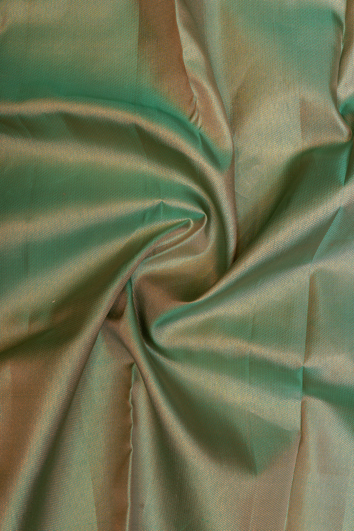 Pastel Green Brocade Pure Kanchipuram Silk Saree - Clio Silks