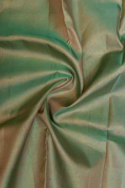 Pastel Green Brocade Pure Kanchipuram Silk Saree - Clio Silks
