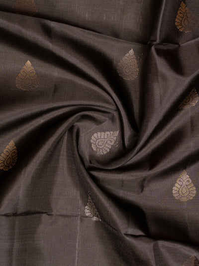 Black Butties and Red Soft Silk Saree | Clio Silks