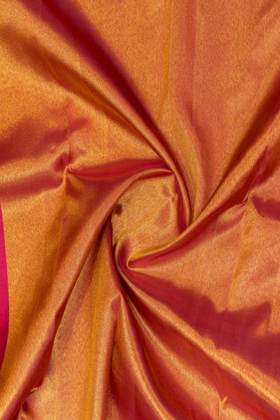 Pink tissue 8Kol pure zari Kanchipuram silk saree