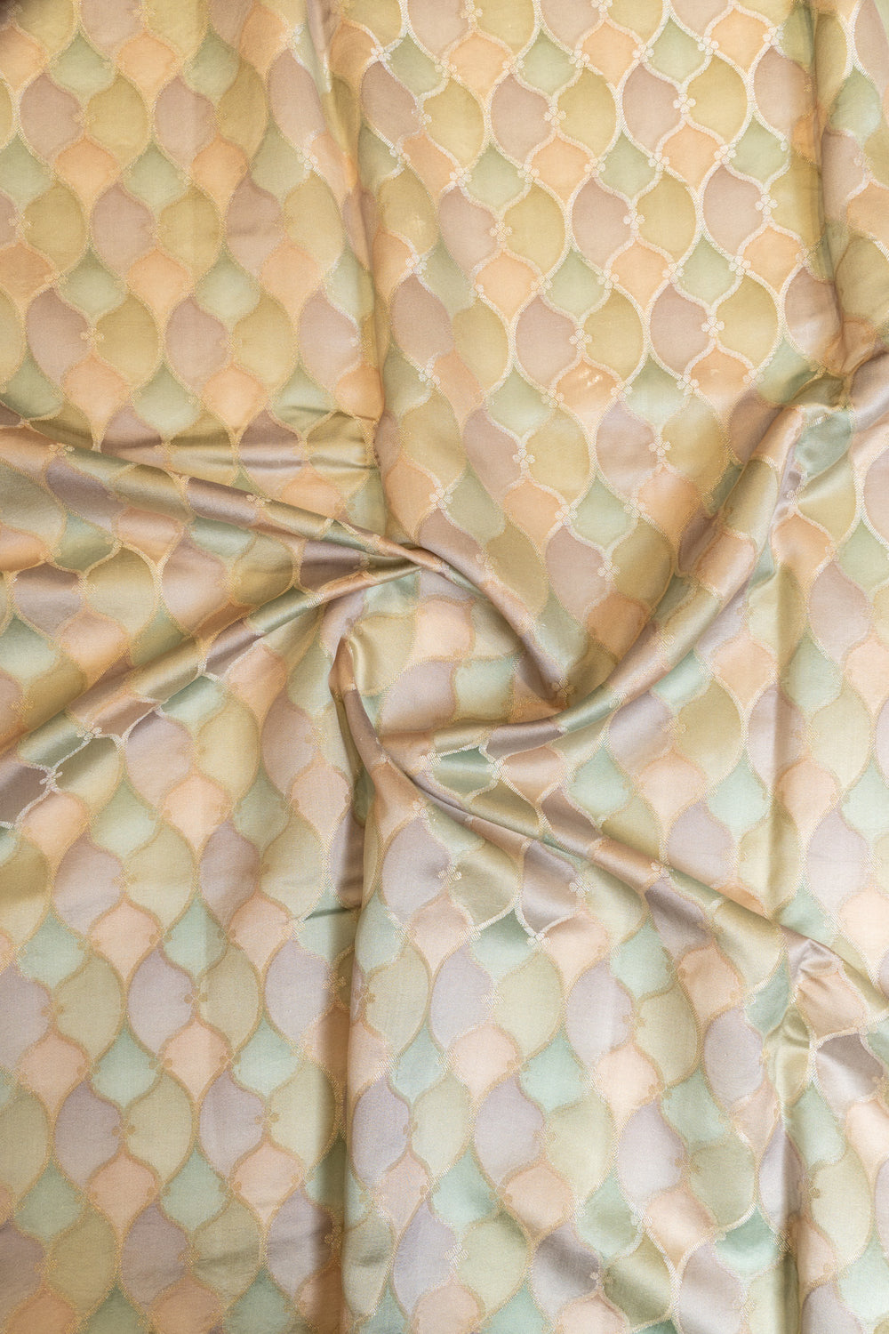 Pastel rangkat pure Banaras Kora saree