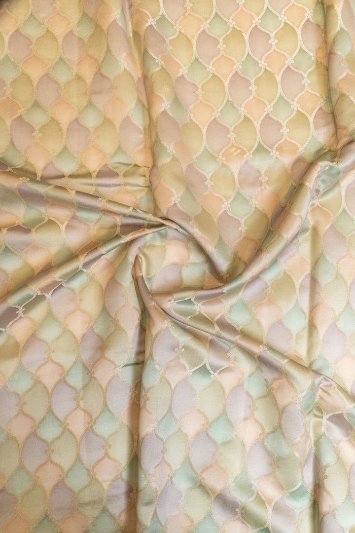 Pastel rangkat pure Banaras Kora saree