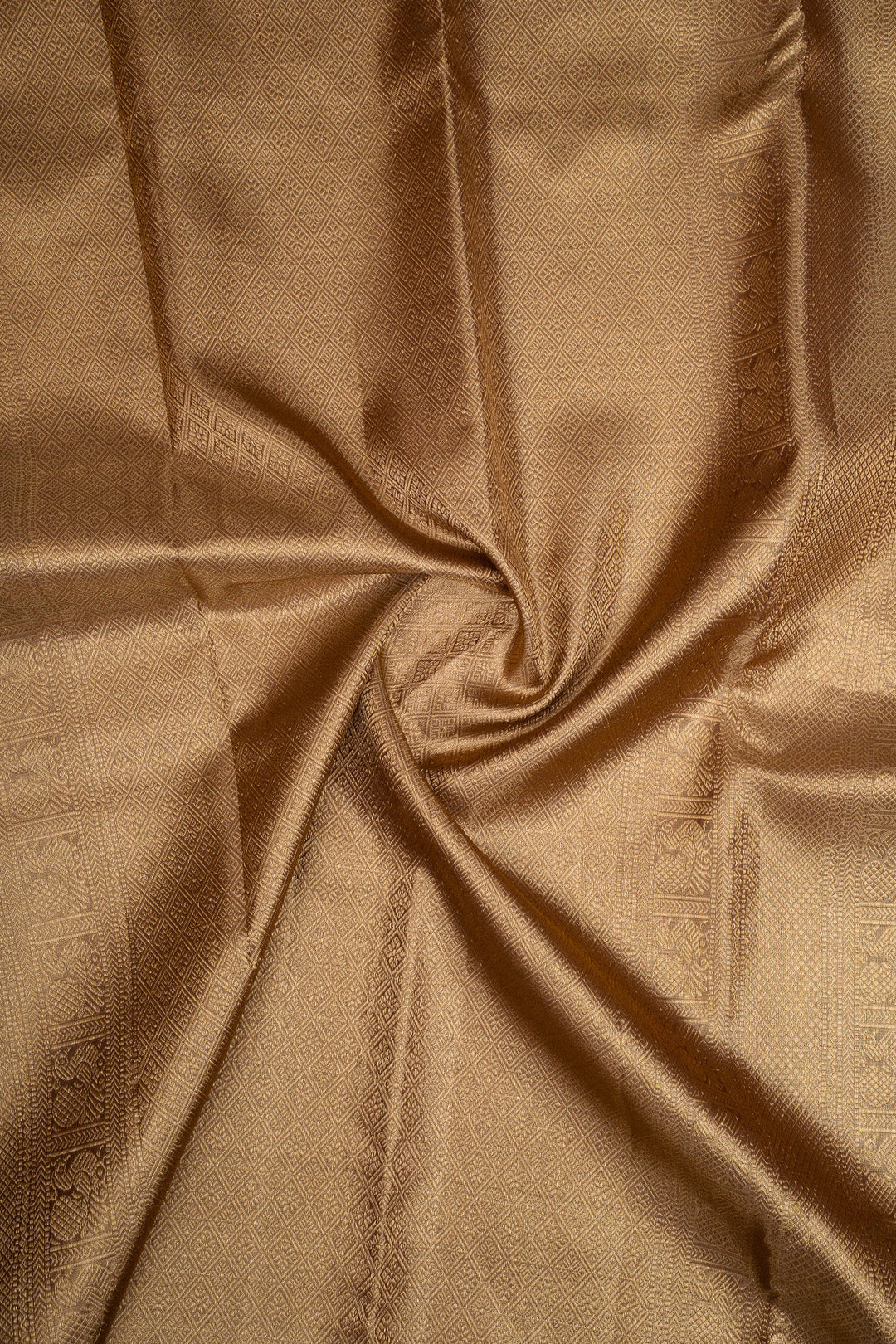 Gold and Jamun Tissue Brocade Pure Kanchipuram Silk Saree