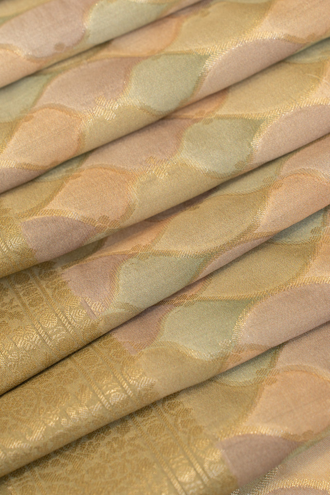 Pastel rangkat pure Banaras Kora saree