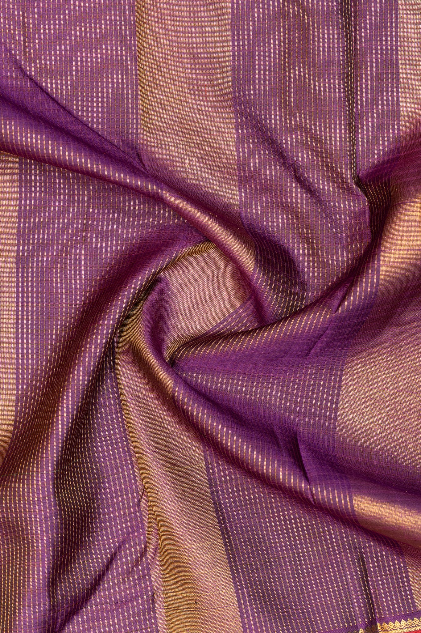 Lime green checks and purple varaisaipettu pure zari Kanchipuram silk saree