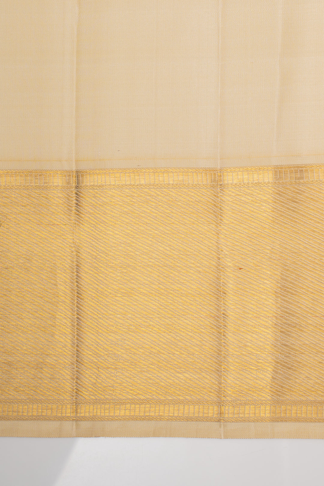 Purple and Ivory Pure Kanchipuram Silk Saree