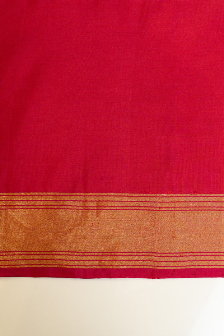 Beige and peach pure soft silk saree