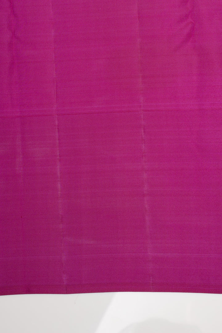 Magenta Meenakari Floral Pure Kanchipuram Silk Saree