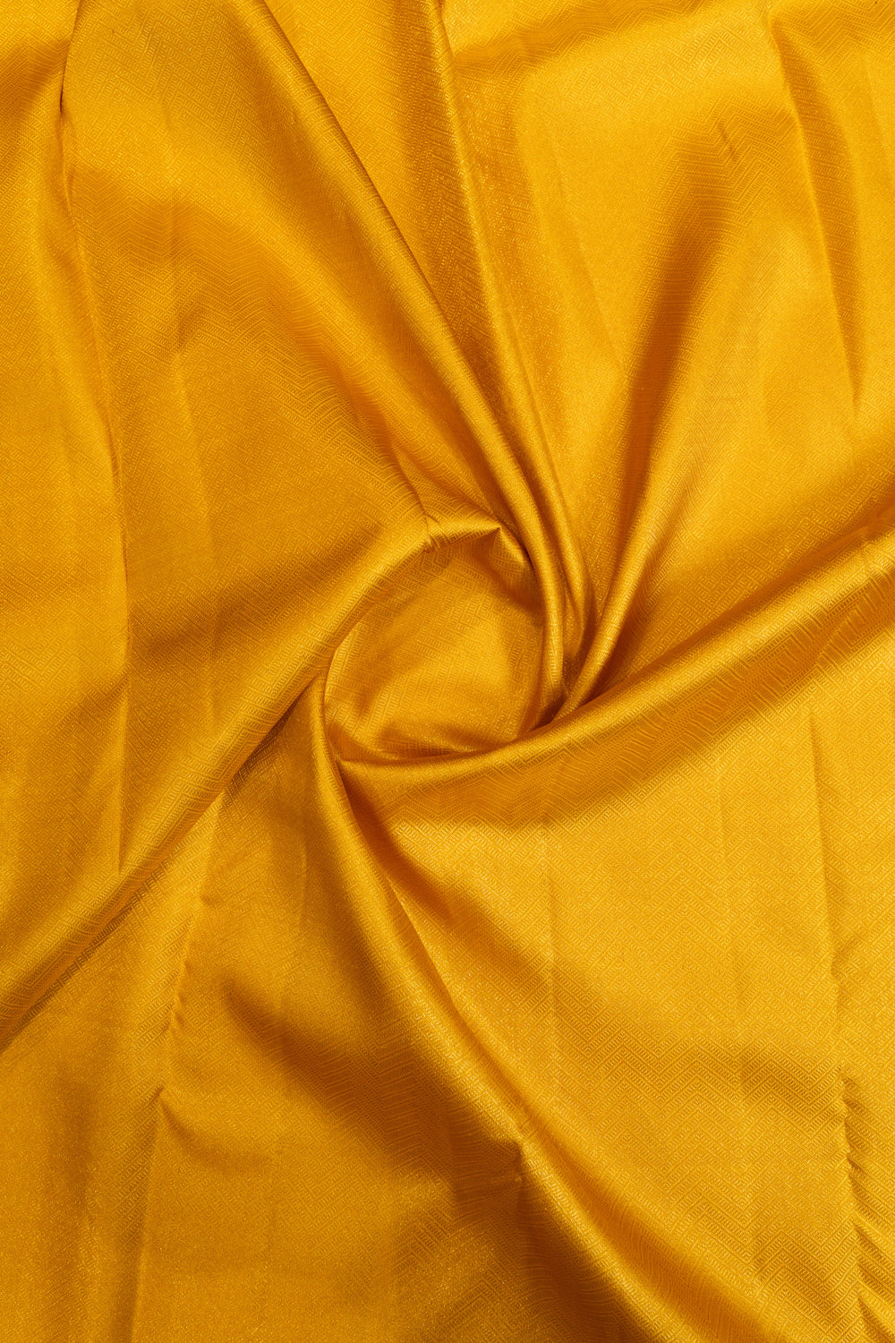 Yellow chevron brocade pure Kanchipuram silk saree