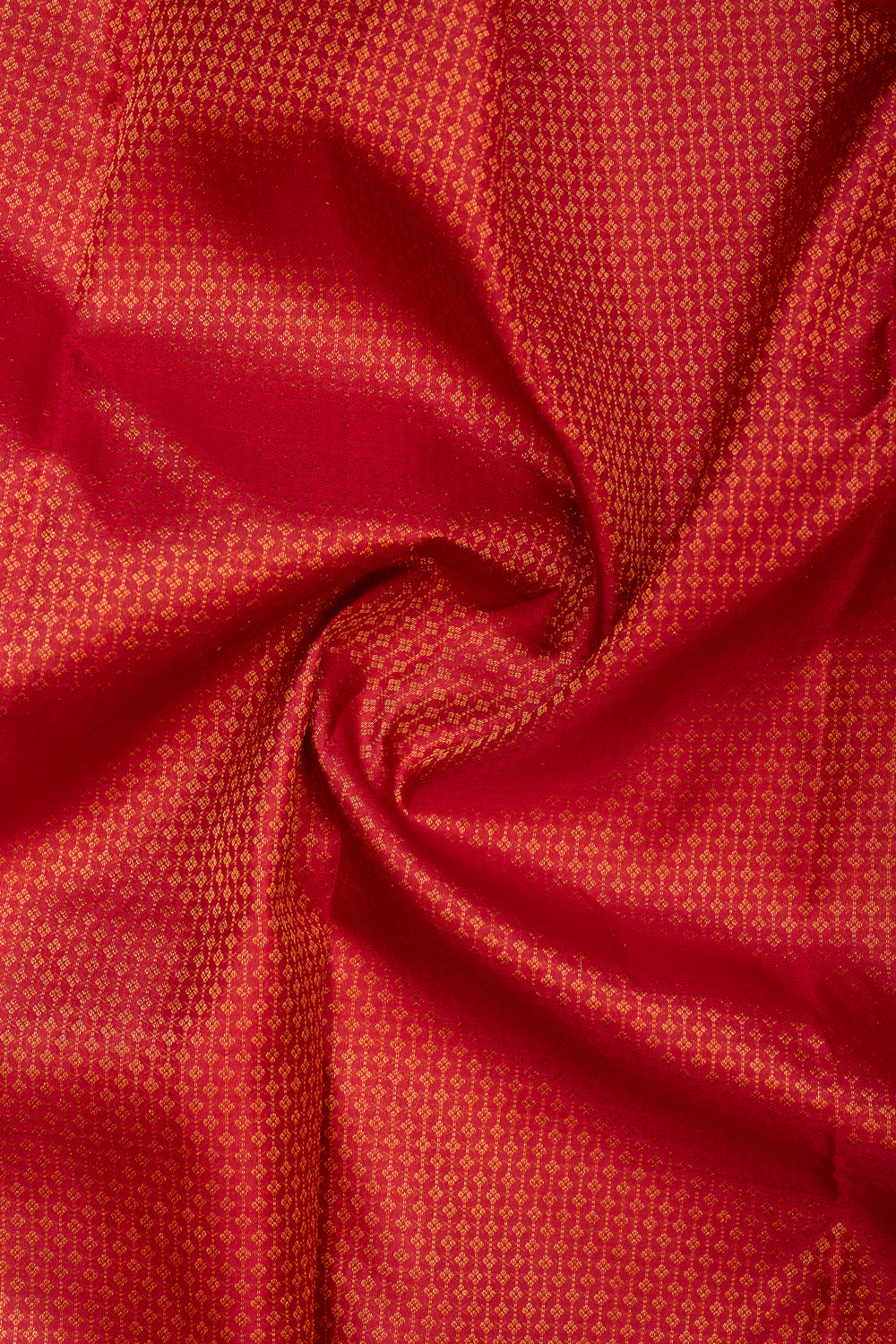 Red Brocade Pure Kanchipuram Silk Saree - Clio Silks