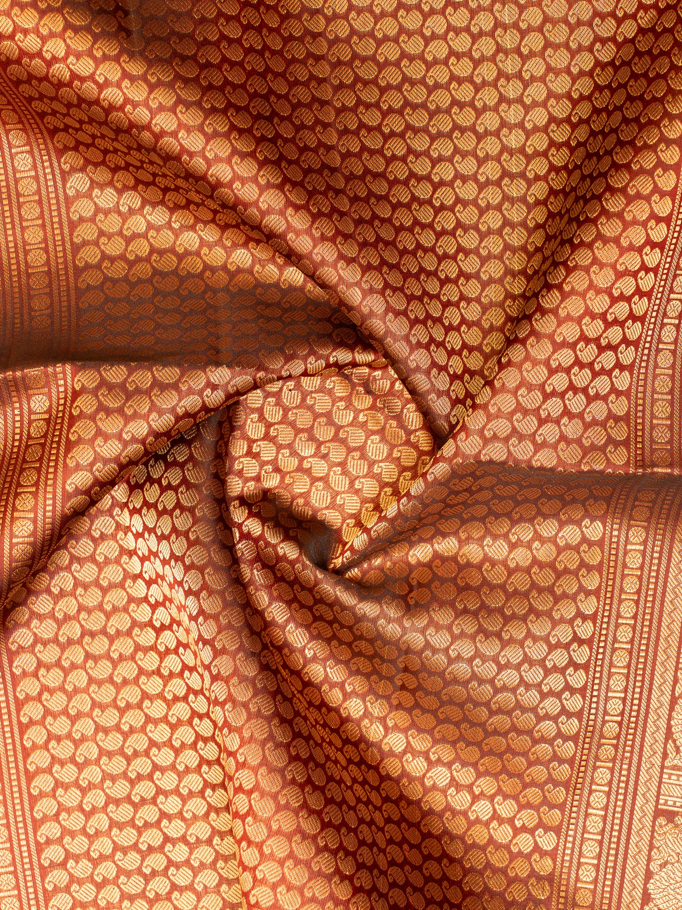 Cream Butties and Maroon Soft Silk Saree | Clio Silks