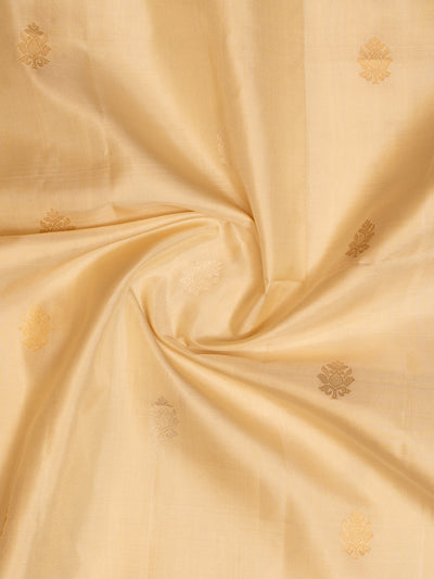 Cream Butties and Maroon Soft Silk Saree | Clio Silks