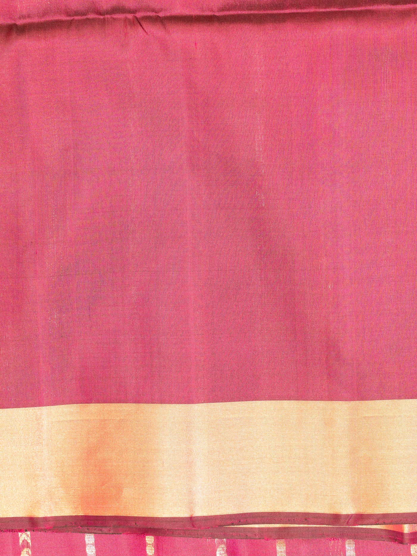 Jamun Silver and Copper Stripes Soft Silk Saree | Clio Silks