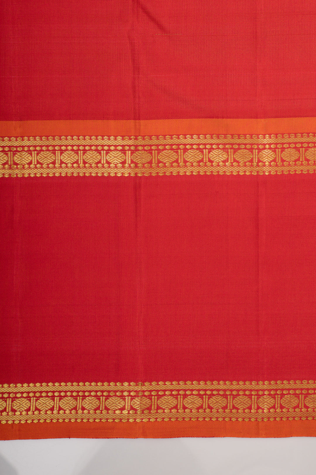 Maroon and red plus butta pure kanchipuram silk saree