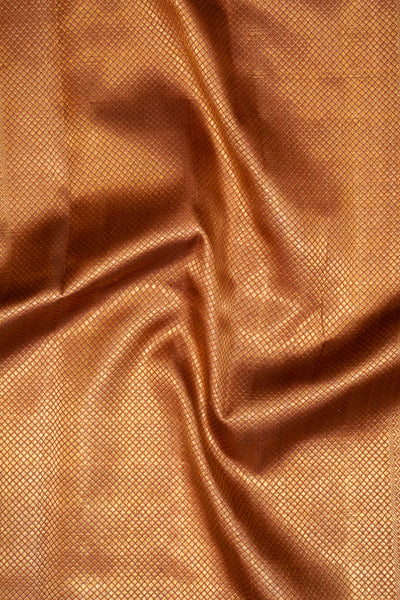 Yellow  Zari Stripes Pure Kanchipuram Silk Saree - Clio Silks