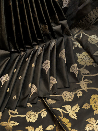 Black Butties Soft Silk Saree | Clio Silks