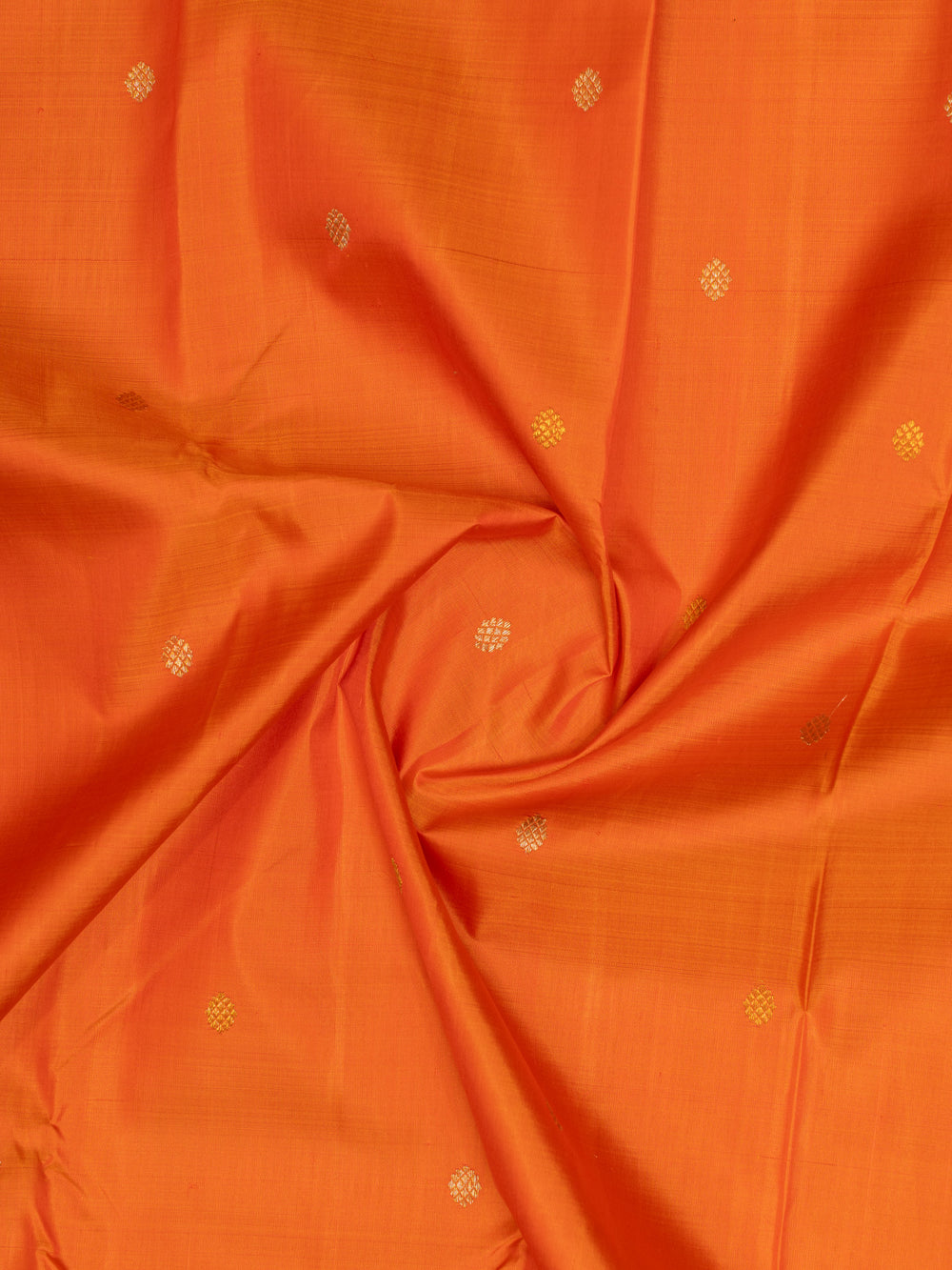 Orange traditional pure zari Kanchipuram silk saree