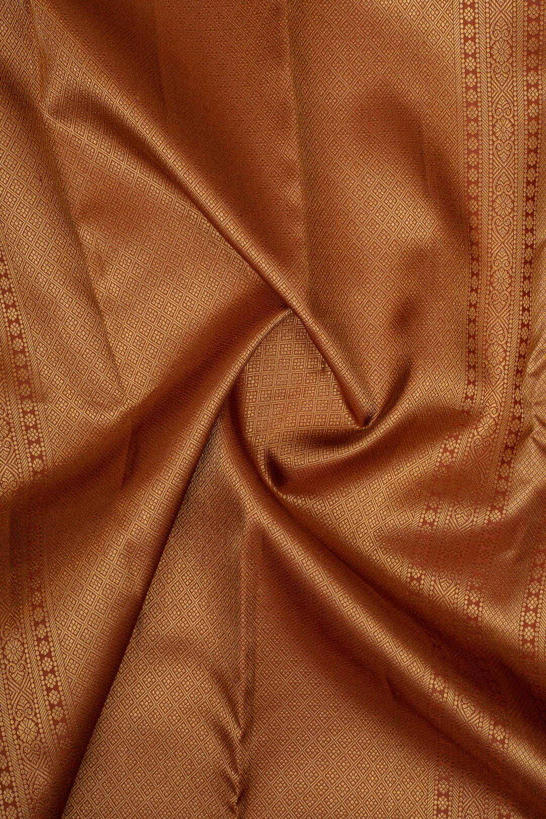 Brown Traditional Pure Kanchipuram Silk Saree