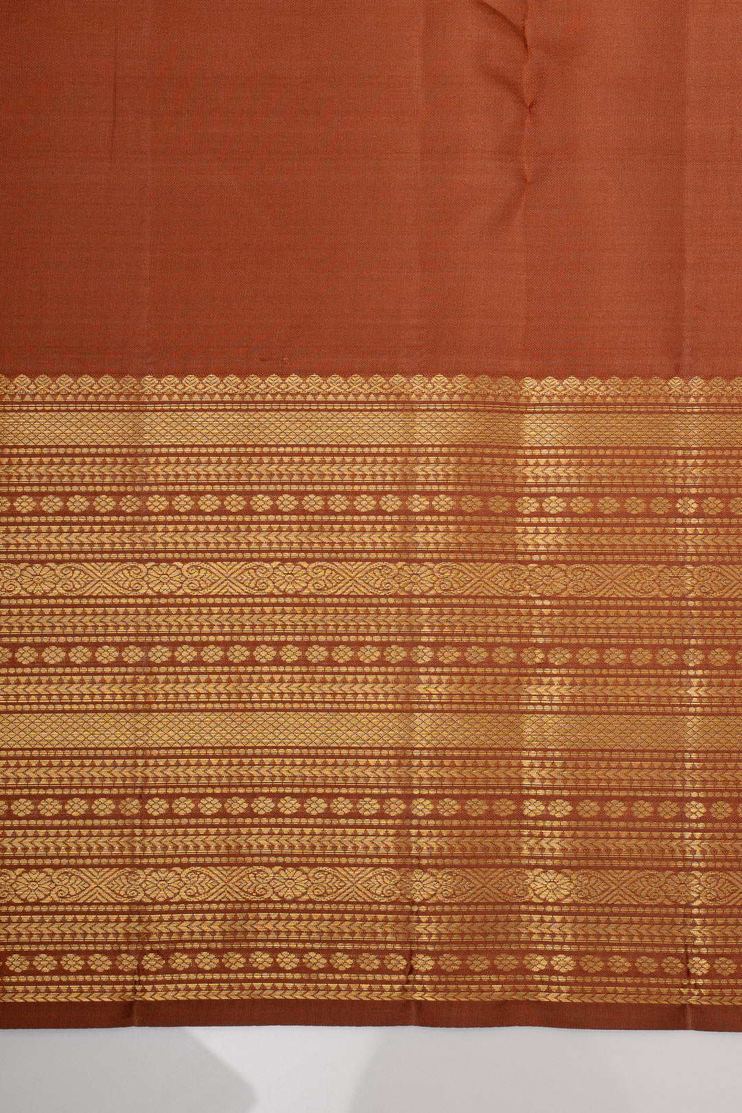Brown Traditional Pure Kanchipuram Silk Saree