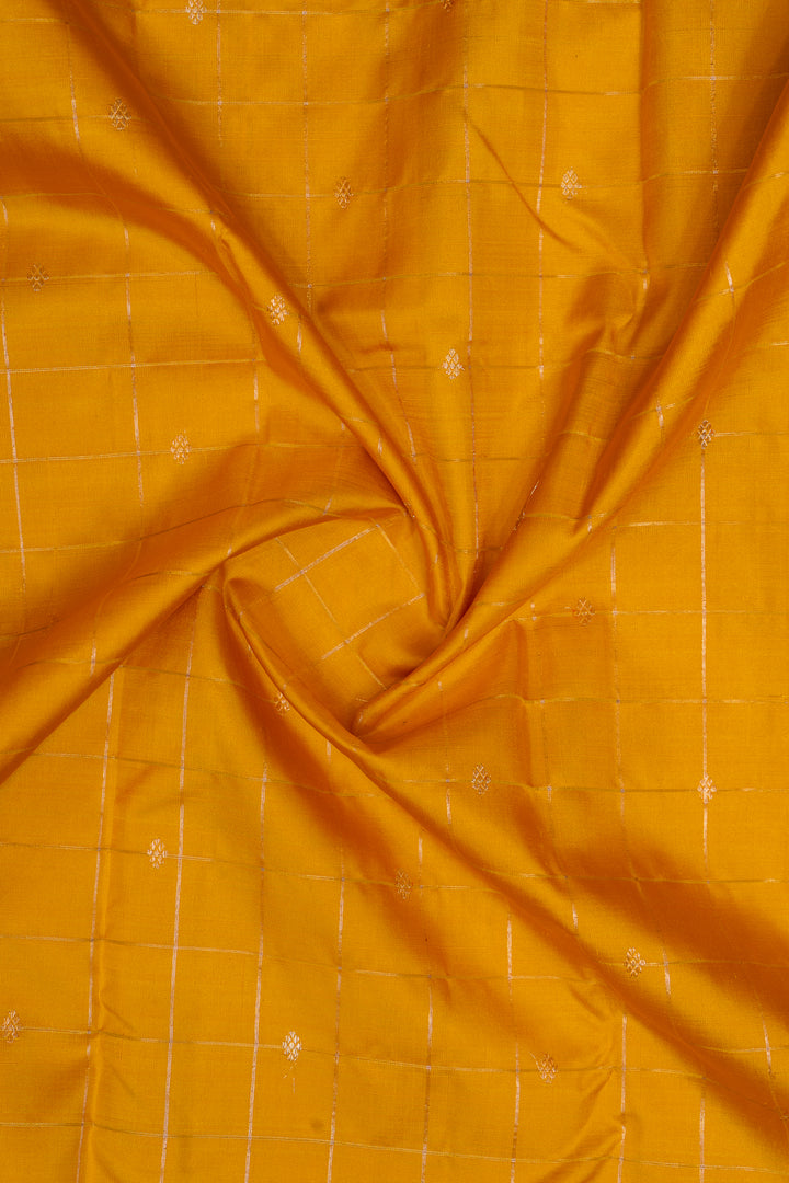 Checks Pure Kanchipuram Silk Saree