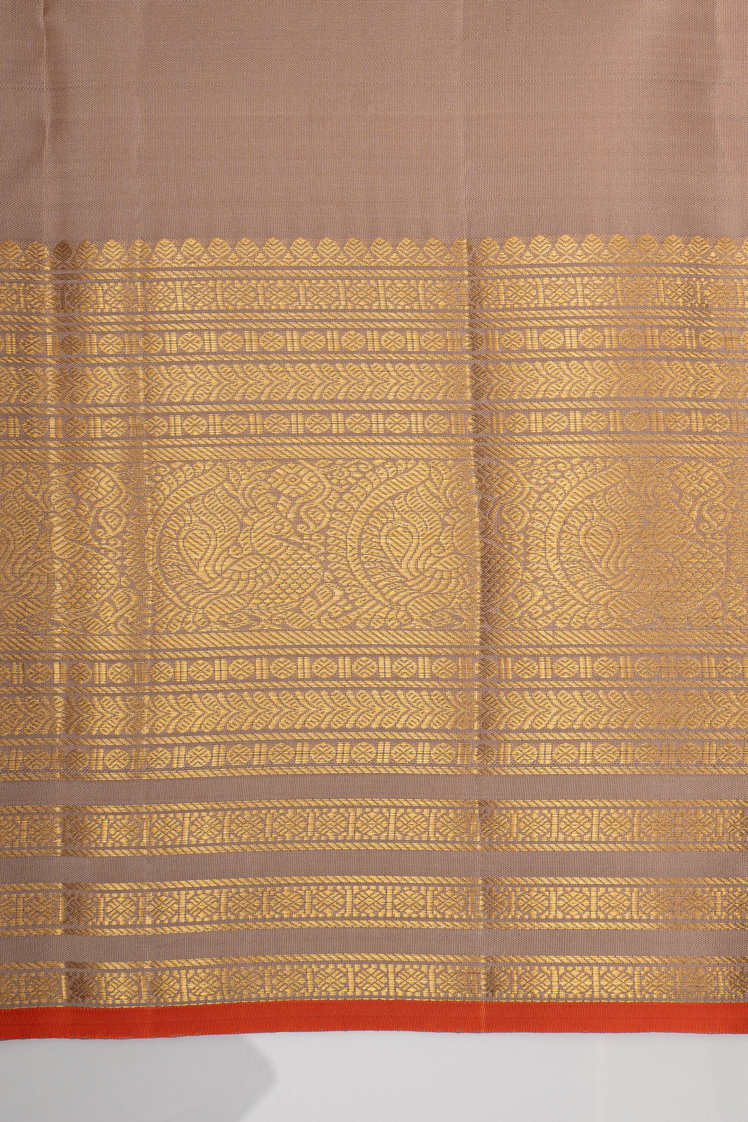 Mauve traditional pure kanchipuram silk saree