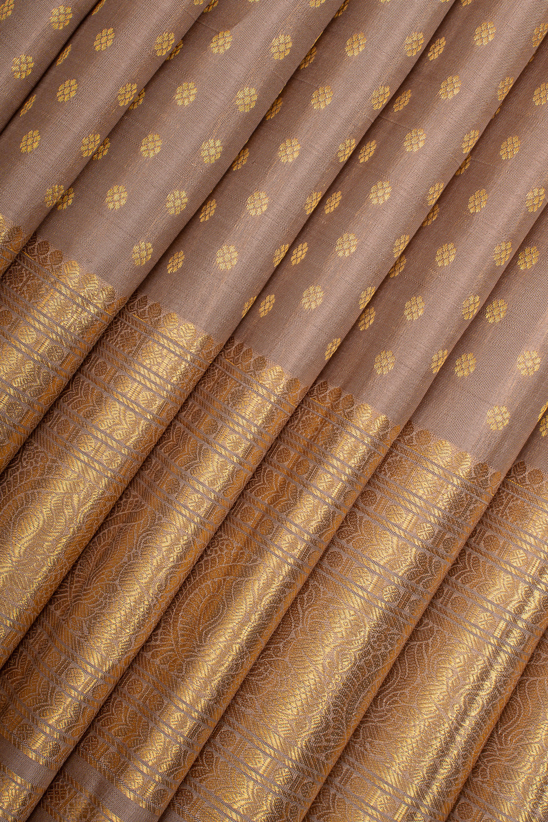 Mauve traditional pure kanchipuram silk saree