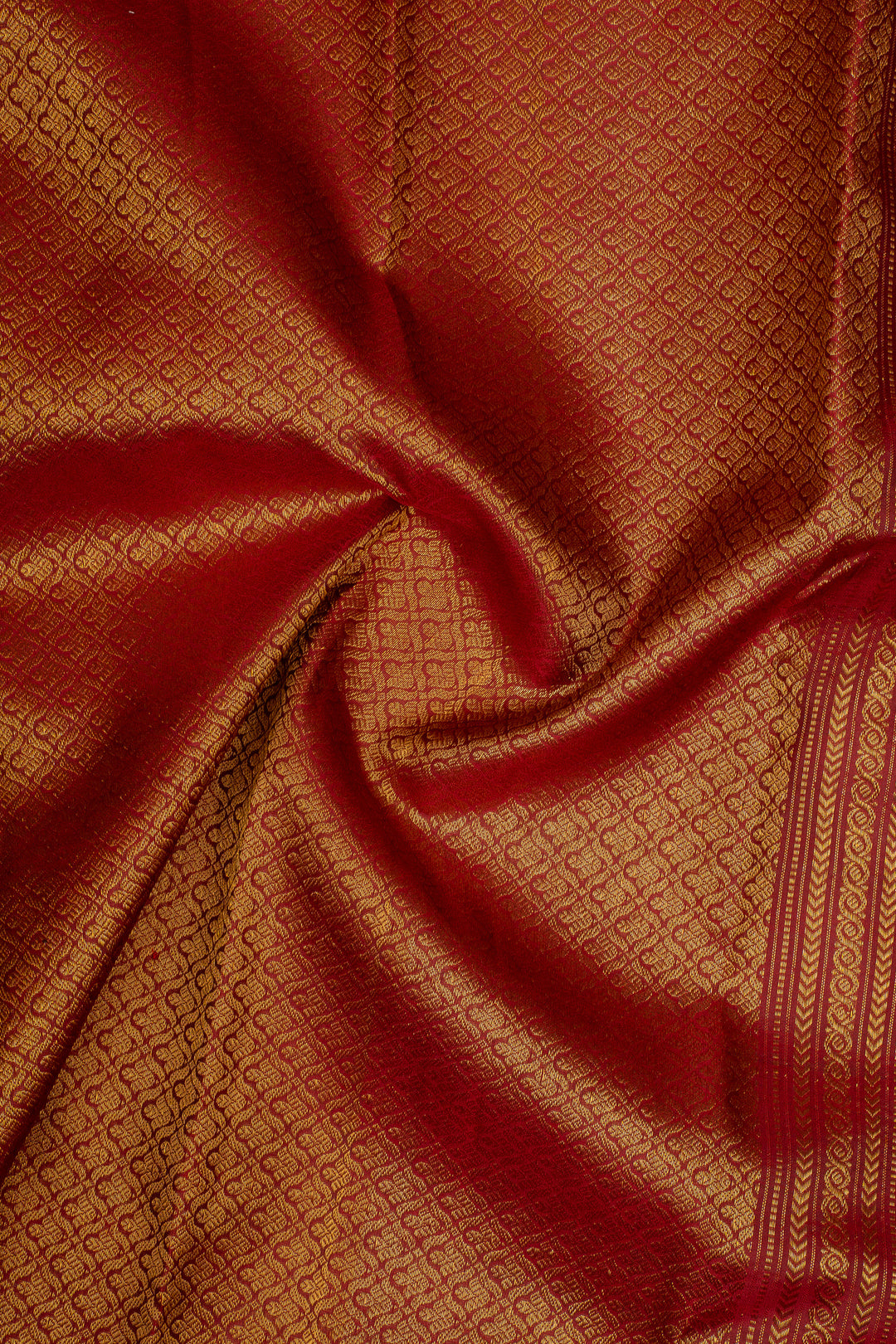 Purple and Maroon Zari Checks Pure Kanchipuram Silk Saree