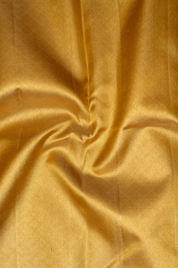 Gold Zari Stripes Pure Kanchipuram Silk Saree - Clio Silks