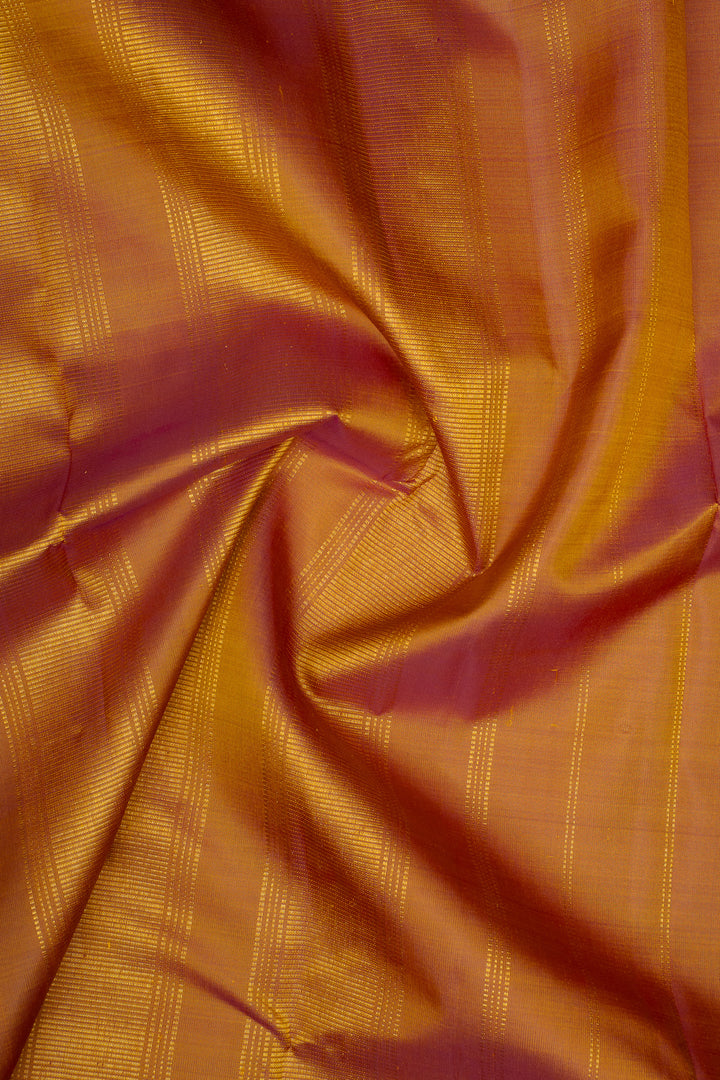 Yellow Small Border Pure Kanchipuram Silk Saree