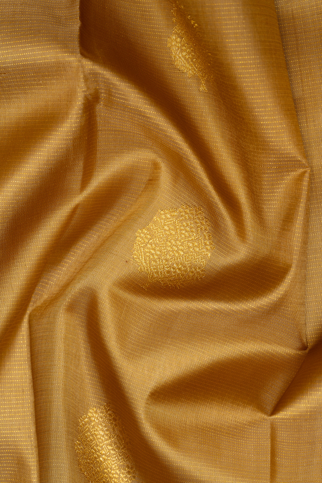 Gold Zari Stripes Pure Kanchipuram Silk Saree - Clio Silks