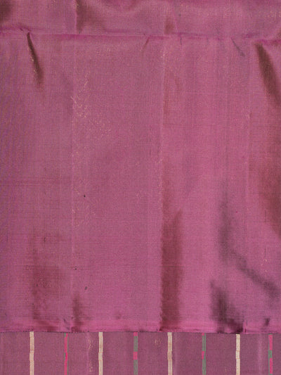 Sangria Purple Borderless Soft Silk Saree | Clio Silks