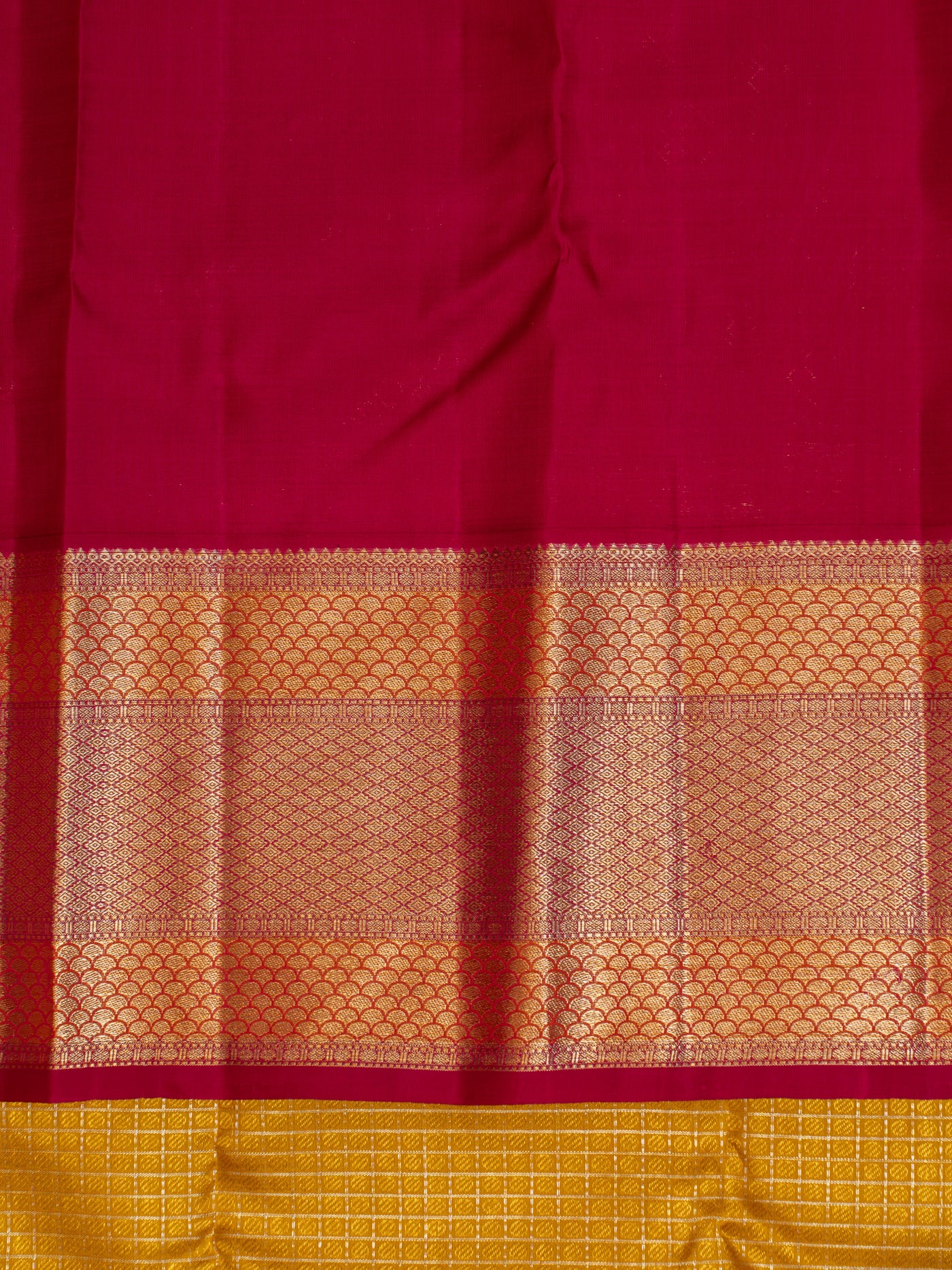 Yellow zari brocade pure Kanchipuram silk saree