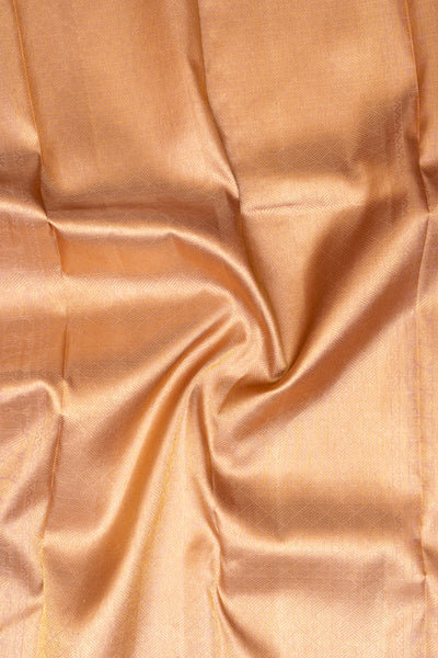 Rose Gold Pastel Zari Checks Pure Kanchipuram Silk Saree - Clio Silks