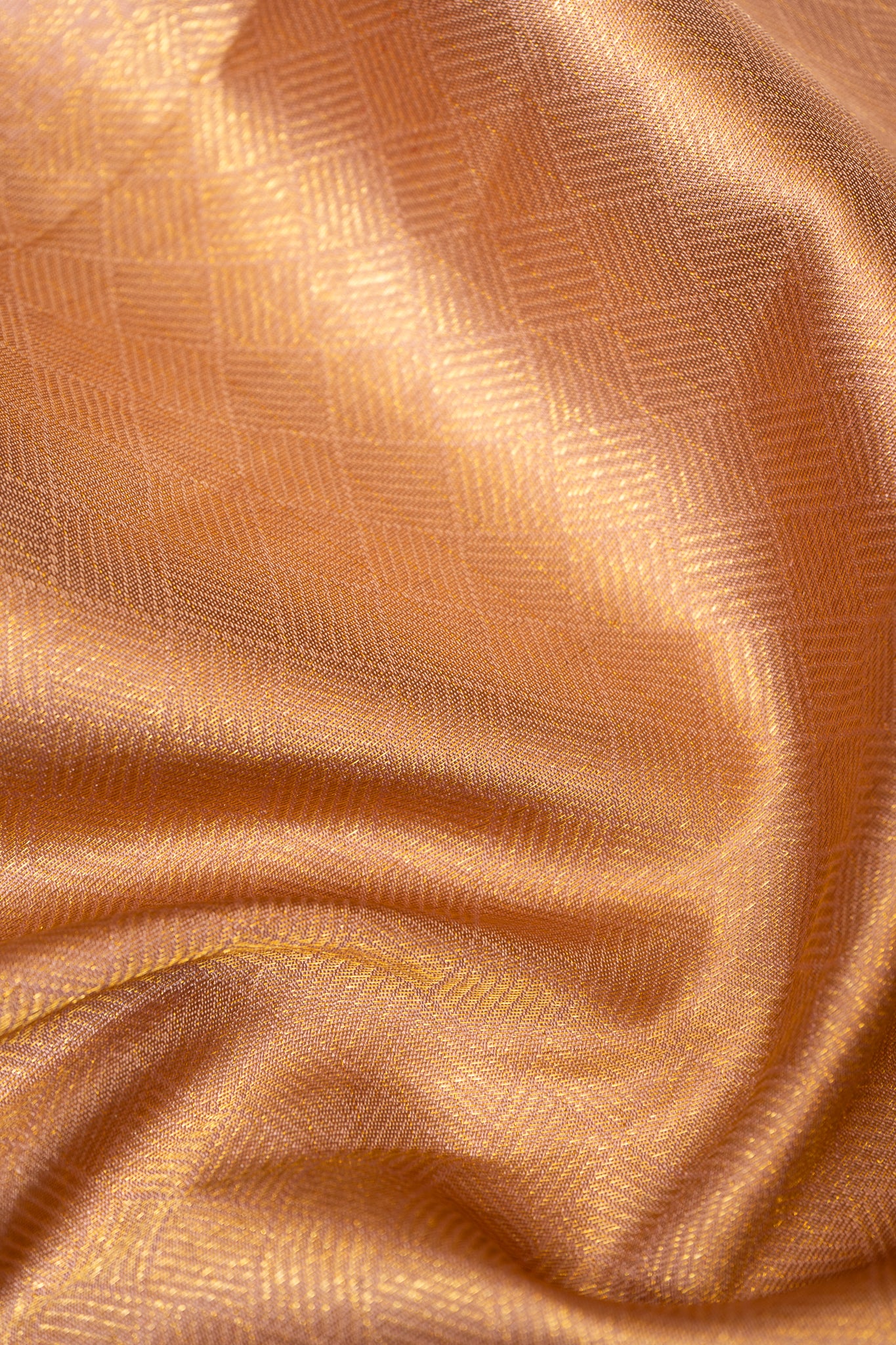 Rose Gold Pastel Zari Checks Pure Kanchipuram Silk Saree - Clio Silks