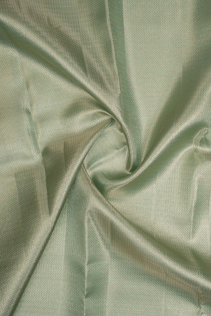 Ice Blue Brocade Pure Kanchipuram Silk Saree