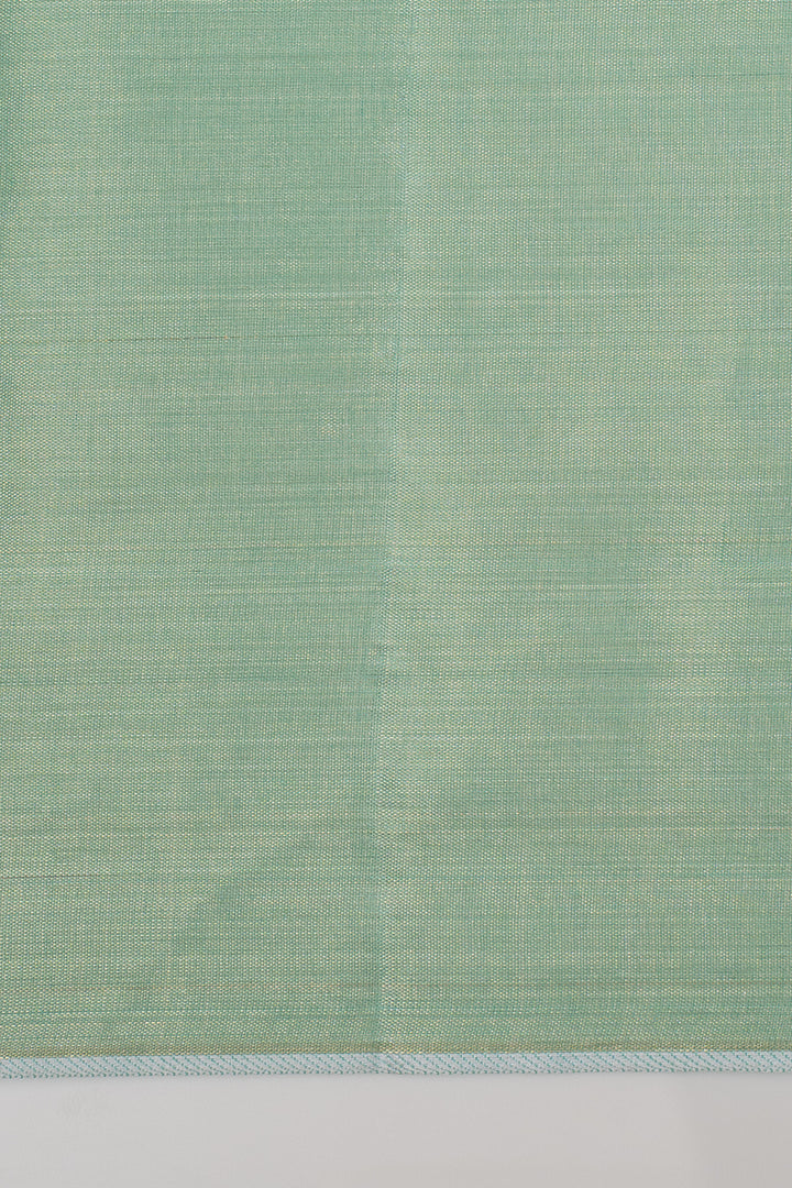 Ice Blue Brocade Pure Kanchipuram Silk Saree