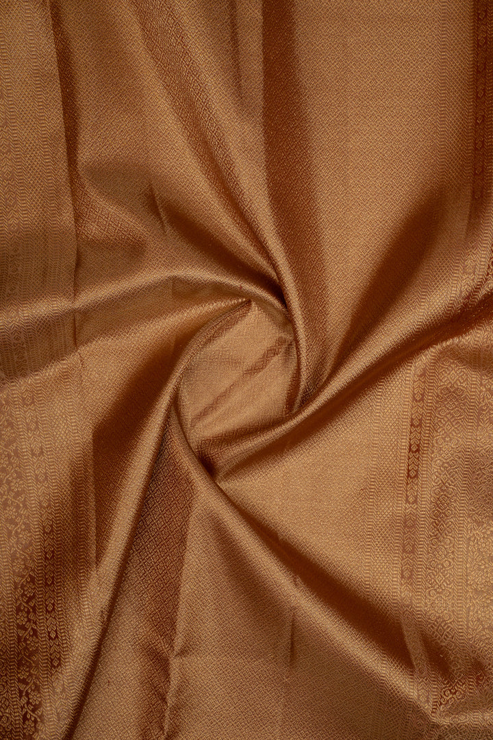 Maroon Brocade Pure Kanchipuram Silk Saree
