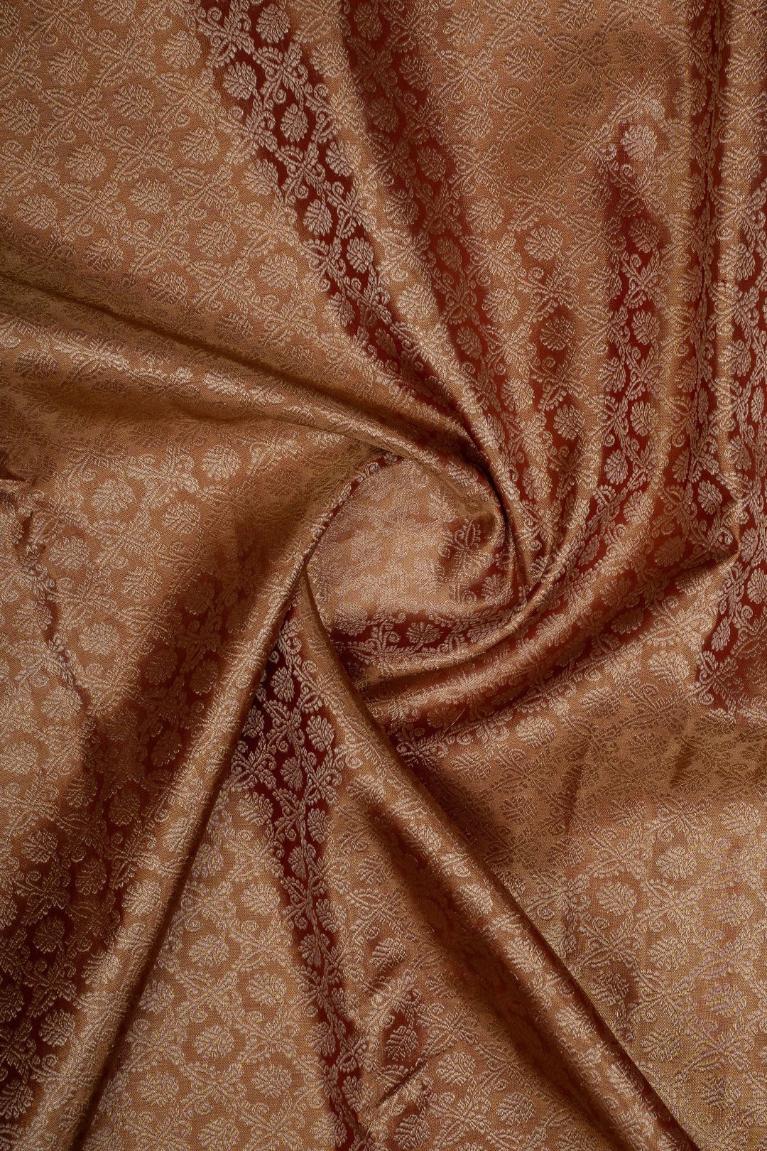 Maroon Brocade Pure Kanchipuram Silk Saree