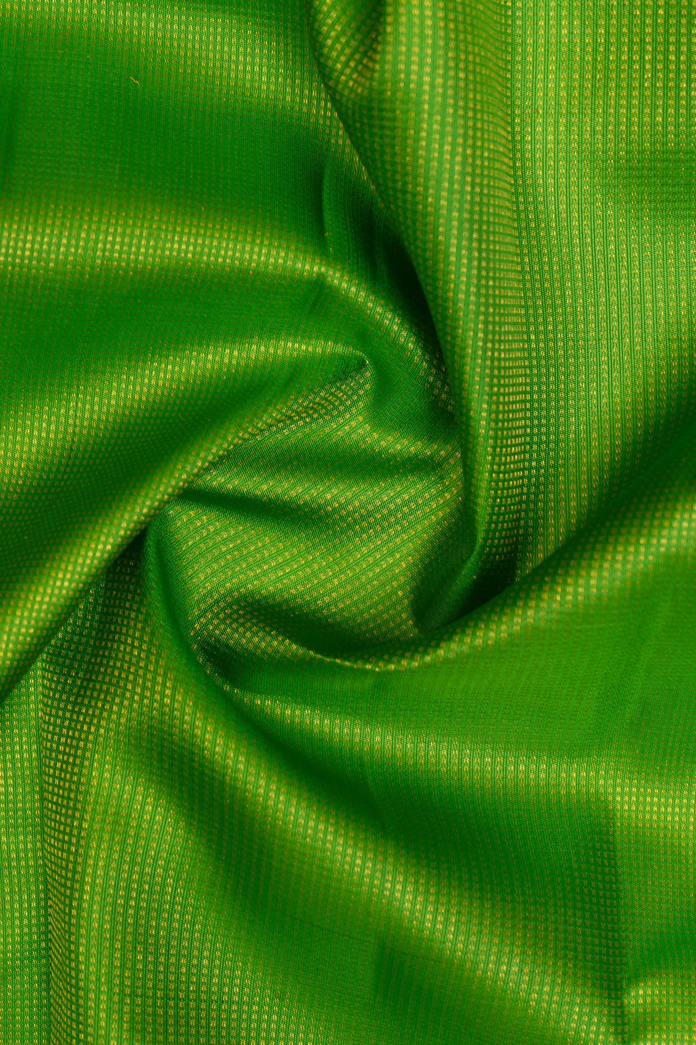 Parrot Green and Purple Muthu Zari Self Pure Kanchipuram Silk Saree - Clio Silks