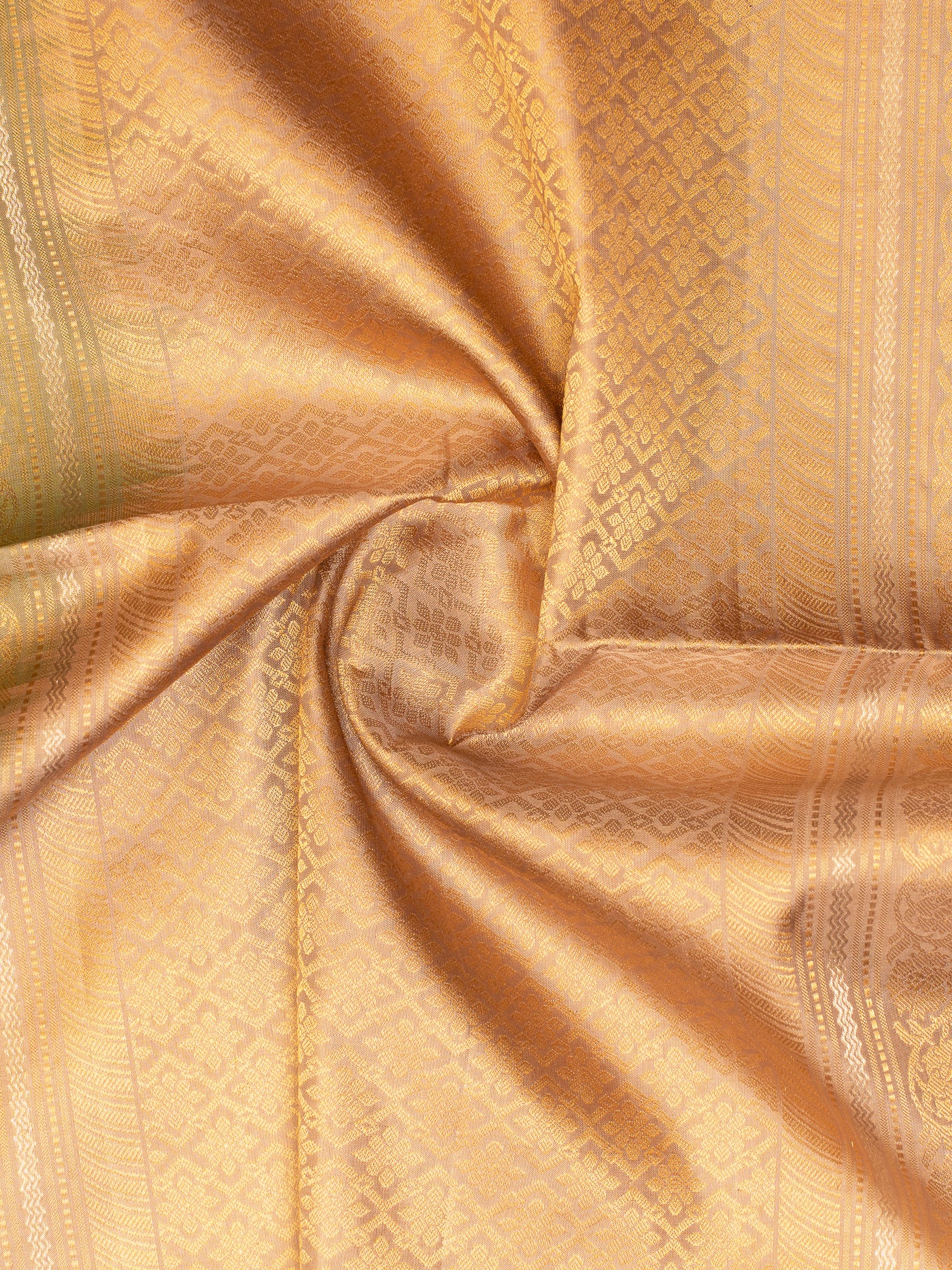 Sage Green and Beige Soft Silk Saree | Clio Silks