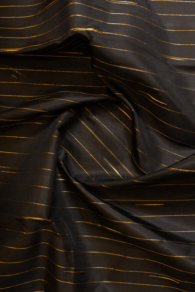 Black malli moggu 8Kol Kanjivaram silk saree