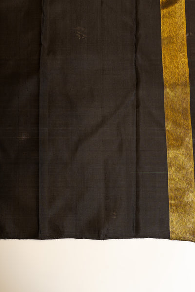 Black malli moggu 8Kol Kanjivaram silk saree