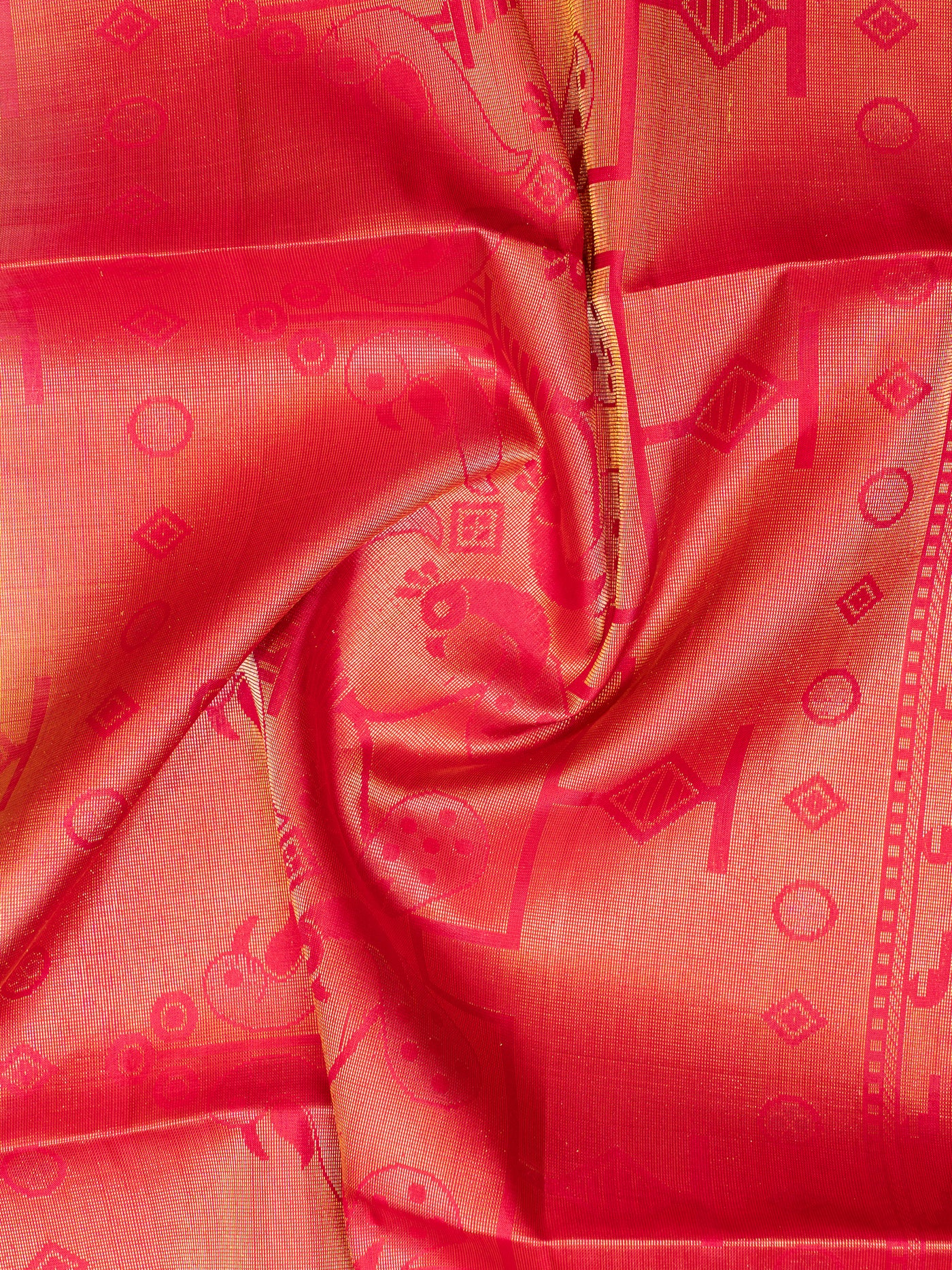 Beige and Pink Paithani Soft Silk Saree | Clio Silks