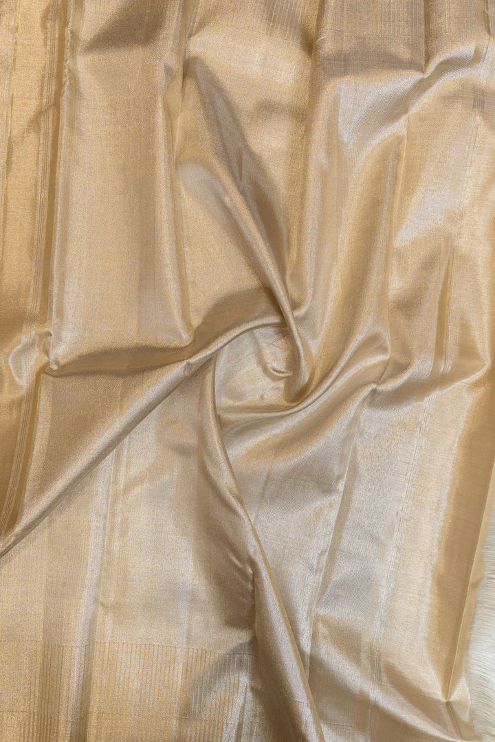 Gold and silver concept 8 Kol pure Kanchipuram silk saree